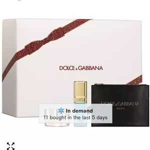Dolce & Gabbana Luxury Set with Black Pouch and Gold Accents